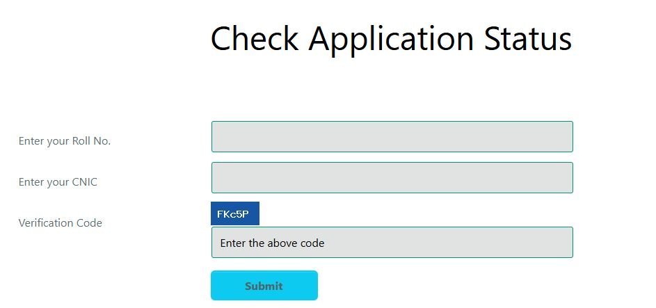 Check Application Status