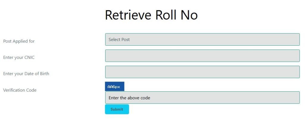 GHQ Roll No Slip